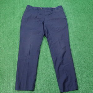 TED BAKER LONDON 100% WOOL BLUE FLAT FRONT DRESS PANTS MENS SIZE 38R